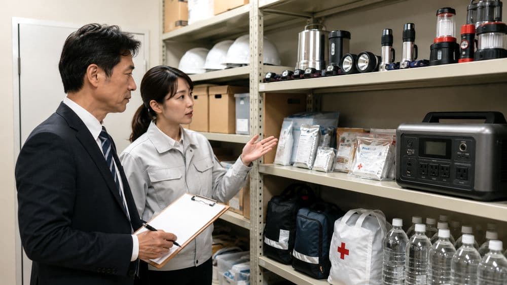 会社の防災用品リスト