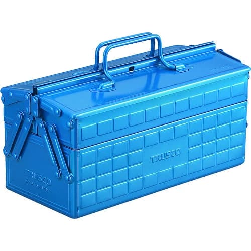 TRUSCO 2段工具箱 ブルー ST-350-Bの商品画像