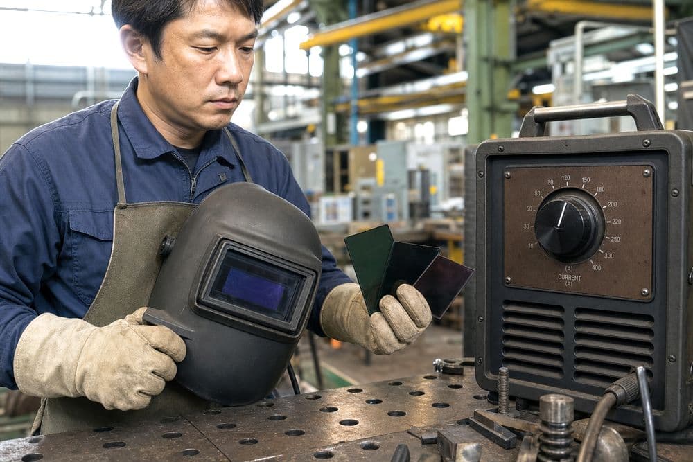 溶接の遮光ガラスは何番?
