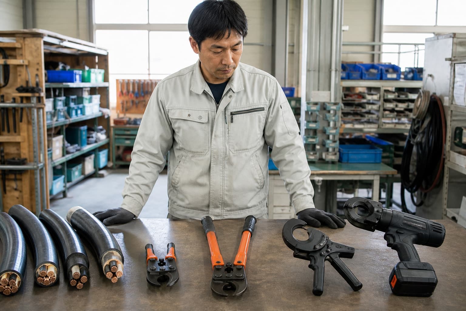 電線の切断作業を効率化するには?
