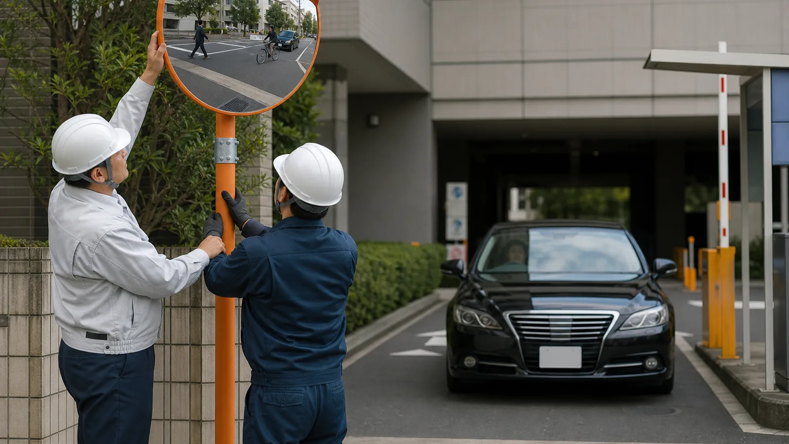 駐車場カーブミラーの設置基準は?
