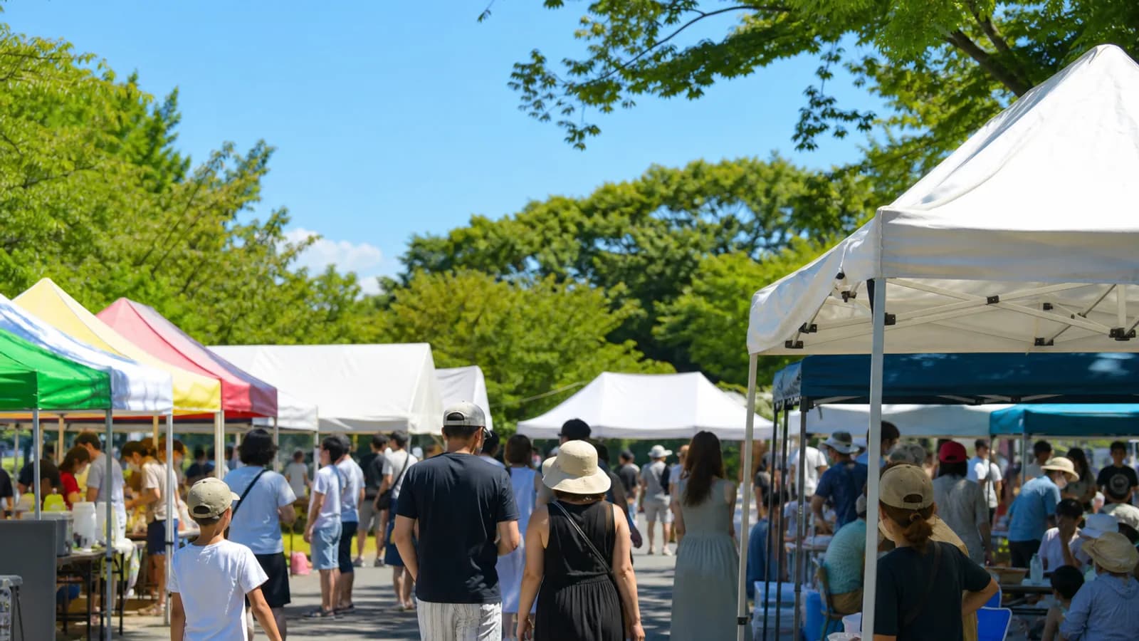 夏祭りの暑さ対策テントの選び方