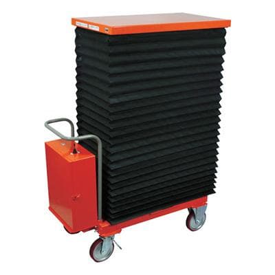 ハンドリフター 電動 350kg 600×1050 電動昇降式 蛇腹付 HLAN-350WJ 464-4409の商品画像