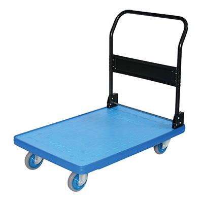 折りたたみ MKP樹脂製運搬車 折りたたみハンドル ブルー MKP-301AC-B