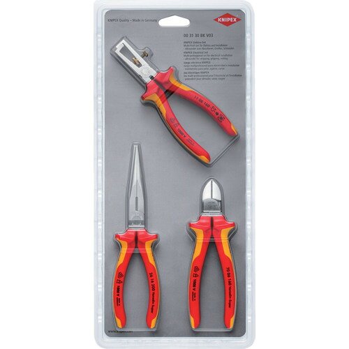KNIPEX 絶縁工具3点セット 003130BKV03