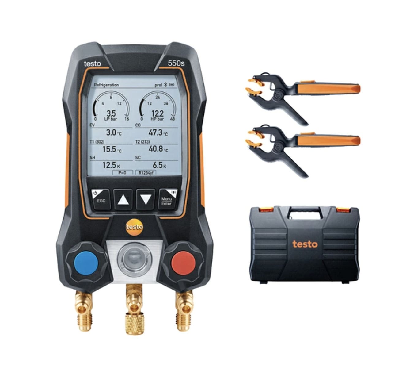 TESTO デジタルマニホールド testo 550s セット