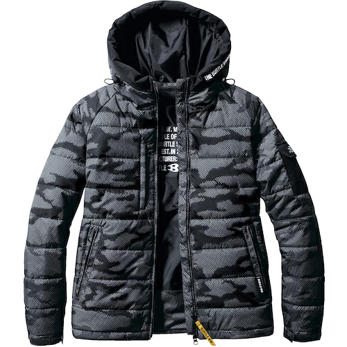 ＢＵＲＴＬＥ　防寒フーディジャケット　５０３０−６４−ＸＸＬ　アーバンブラック